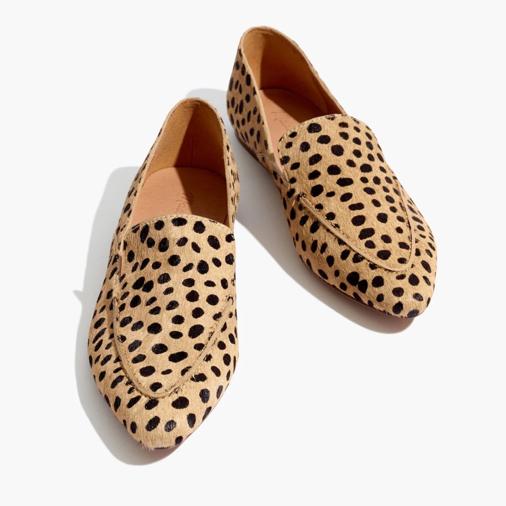 Madewell Frances Skimmer - Dotted Calf Hair - Size 9